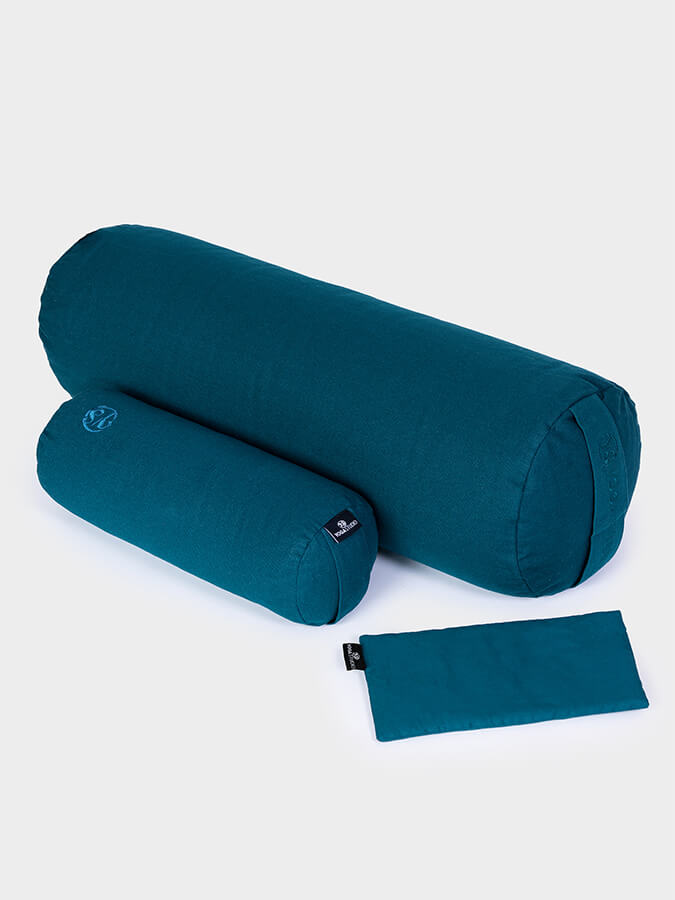 Yoga Studio Organic Meditation Bolster & Eye Pillow Set, Relax