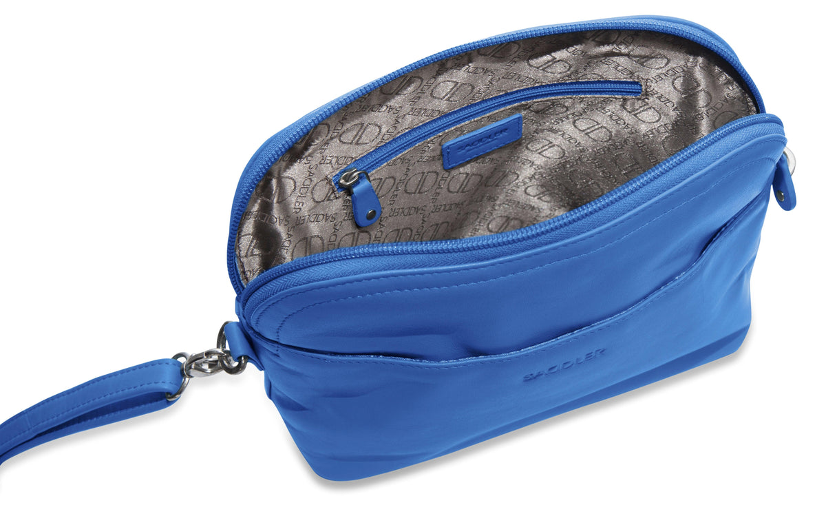 SADDLER BROOKLYN Leather Zip Top Handbag, Adjustable Shoulder Strap, Multiple Pockets, RFID Protected
