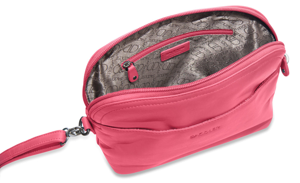 SADDLER BROOKLYN Leather Zip Top Handbag, Adjustable Shoulder Strap, Multiple Pockets, RFID Protected