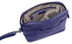 SADDLER BROOKLYN Leather Zip Top Handbag, Adjustable Shoulder Strap, Multiple Pockets, RFID Protected