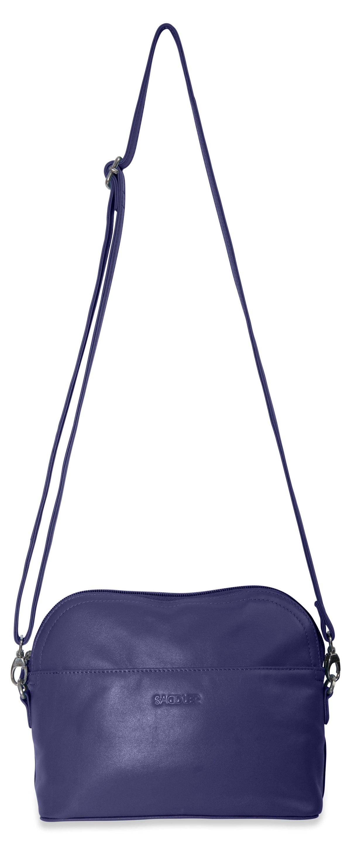 SADDLER BROOKLYN Leather Zip Top Handbag, Adjustable Shoulder Strap, Multiple Pockets, RFID Protected