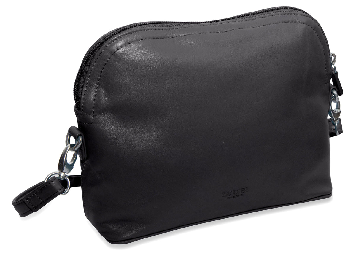 SADDLER BROOKLYN Leather Zip Top Handbag, Adjustable Shoulder Strap, Multiple Pockets, RFID Protected