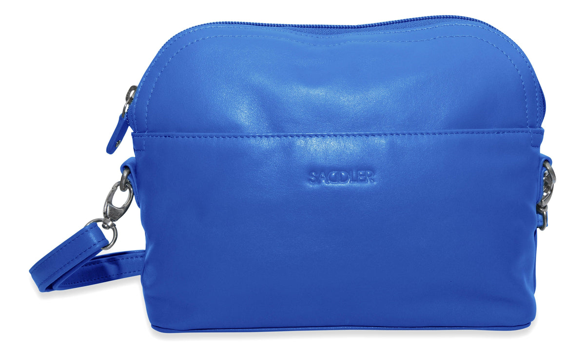 SADDLER BROOKLYN Leather Zip Top Handbag, Adjustable Shoulder Strap, Multiple Pockets, RFID Protected