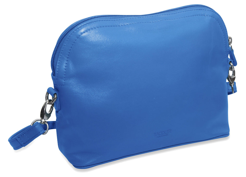 SADDLER BROOKLYN Leather Zip Top Handbag, Adjustable Shoulder Strap, Multiple Pockets, RFID Protected