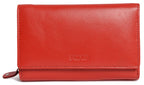 Compact Trifold Leather Purse "Eleanor", Handmade by Saddler | RFID Protected & Gift Boxed | 10 Card Slots & Rear Zip Coin Pocket