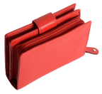 SADDLER EMILY Handmade Leather Mid-Size Wallet, RFID Protected | 10 Card Slots, Secure Tab Closure & Zipped Coin Pocket | Gift Boxed