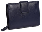 SADDLER EMILY Handmade Leather Mid-Size Wallet, RFID Protected | 10 Card Slots, Secure Tab Closure & Zipped Coin Pocket | Gift Boxed