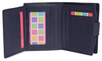 SADDLER EMILY Handmade Leather Mid-Size Wallet, RFID Protected | 10 Card Slots, Secure Tab Closure & Zipped Coin Pocket | Gift Boxed
