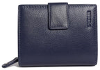 SADDLER EMILY Handmade Leather Mid-Size Wallet, RFID Protected | 10 Card Slots, Secure Tab Closure & Zipped Coin Pocket | Gift Boxed