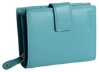 SADDLER EMILY Handmade Leather Mid-Size Wallet, RFID Protected | 10 Card Slots, Secure Tab Closure & Zipped Coin Pocket | Gift Boxed