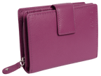 SADDLER EMILY Handmade Leather Mid-Size Wallet, RFID Protected | 10 Card Slots, Secure Tab Closure & Zipped Coin Pocket | Gift Boxed