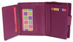 SADDLER EMILY Handmade Leather Mid-Size Wallet, RFID Protected | 10 Card Slots, Secure Tab Closure & Zipped Coin Pocket | Gift Boxed