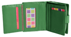 SADDLER EMILY Handmade Leather Mid-Size Wallet, RFID Protected | 10 Card Slots, Secure Tab Closure & Zipped Coin Pocket | Gift Boxed