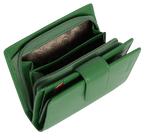 SADDLER EMILY Handmade Leather Mid-Size Wallet, RFID Protected | 10 Card Slots, Secure Tab Closure & Zipped Coin Pocket | Gift Boxed