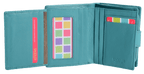 SADDLER EMILY Handmade Leather Mid-Size Wallet, RFID Protected | 10 Card Slots, Secure Tab Closure & Zipped Coin Pocket | Gift Boxed