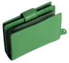 SADDLER EMILY Handmade Leather Mid-Size Wallet, RFID Protected | 10 Card Slots, Secure Tab Closure & Zipped Coin Pocket | Gift Boxed