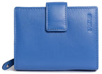 SADDLER EMILY Handmade Leather Mid-Size Wallet, RFID Protected | 10 Card Slots, Secure Tab Closure & Zipped Coin Pocket | Gift Boxed