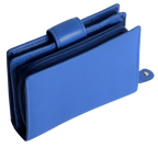 SADDLER EMILY Handmade Leather Mid-Size Wallet, RFID Protected | 10 Card Slots, Secure Tab Closure & Zipped Coin Pocket | Gift Boxed
