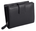 SADDLER EMILY Handmade Leather Mid-Size Wallet, RFID Protected | 10 Card Slots, Secure Tab Closure & Zipped Coin Pocket | Gift Boxed