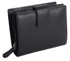 SADDLER EMILY Handmade Leather Mid-Size Wallet, RFID Protected | 10 Card Slots, Secure Tab Closure & Zipped Coin Pocket | Gift Boxed