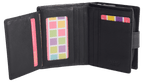 SADDLER EMILY Handmade Leather Mid-Size Wallet, RFID Protected | 10 Card Slots, Secure Tab Closure & Zipped Coin Pocket | Gift Boxed