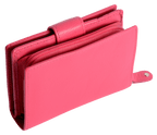 SADDLER EMILY Handmade Leather Mid-Size Wallet, RFID Protected | 10 Card Slots, Secure Tab Closure & Zipped Coin Pocket | Gift Boxed