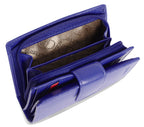 SADDLER EMILY Handmade Leather Mid-Size Wallet, RFID Protected | 10 Card Slots, Secure Tab Closure & Zipped Coin Pocket | Gift Boxed