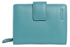 SADDLER EMILY Handmade Leather Mid-Size Wallet, RFID Protected | 10 Card Slots, Secure Tab Closure & Zipped Coin Pocket | Gift Boxed
