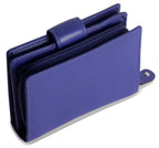 SADDLER EMILY Handmade Leather Mid-Size Wallet, RFID Protected | 10 Card Slots, Secure Tab Closure & Zipped Coin Pocket | Gift Boxed