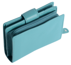 SADDLER EMILY Handmade Leather Mid-Size Wallet, RFID Protected | 10 Card Slots, Secure Tab Closure & Zipped Coin Pocket | Gift Boxed