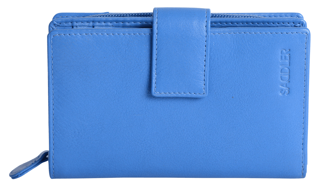 SADDLER GEORGIE Leather Double-Sided Purse, 13 Card Slots, Generous Space for Notes and Coins, RFID Protected