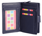 SADDLER GEORGIE Leather Double-Sided Purse, 13 Card Slots, Generous Space for Notes and Coins, RFID Protected