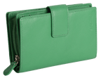 SADDLER GEORGIE Leather Double-Sided Purse, 13 Card Slots, Generous Space for Notes and Coins, RFID Protected