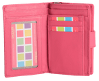 SADDLER GEORGIE Leather Double-Sided Purse, 13 Card Slots, Generous Space for Notes and Coins, RFID Protected
