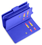 SADDLER GEORGIE Leather Double-Sided Purse, 13 Card Slots, Generous Space for Notes and Coins, RFID Protected