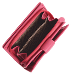 SADDLER GEORGIE Leather Double-Sided Purse, 13 Card Slots, Generous Space for Notes and Coins, RFID Protected