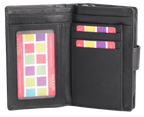 SADDLER GEORGIE Leather Double-Sided Purse, 13 Card Slots, Generous Space for Notes and Coins, RFID Protected