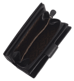 SADDLER GEORGIE Leather Double-Sided Purse, 13 Card Slots, Generous Space for Notes and Coins, RFID Protected