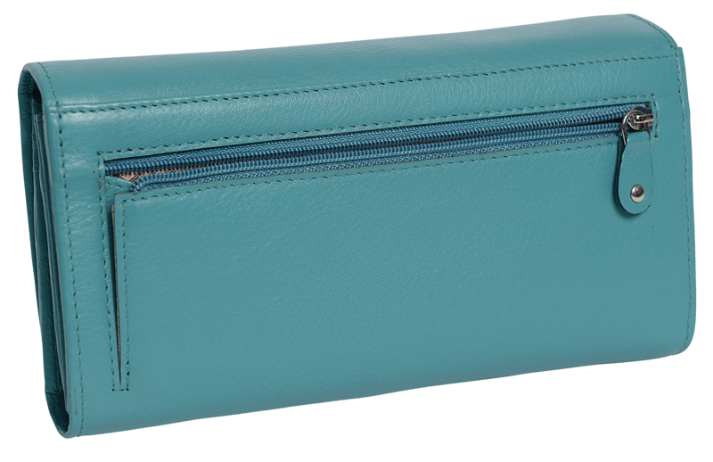 Large Leather Multi-Section Purse "Grace", Handmade by Saddler | RFID Protected & Gift Boxed