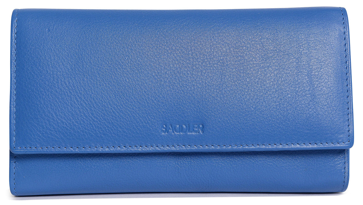 Large Leather Multi-Section Purse "Grace", Handmade by Saddler | RFID Protected & Gift Boxed