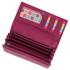 Large Leather Multi-Section Purse "Grace", Handmade by Saddler | RFID Protected & Gift Boxed