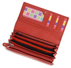 Large Leather Multi-Section Purse "Grace", Handmade by Saddler | RFID Protected & Gift Boxed
