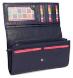 Large Leather Multi-Section Purse "Grace", Handmade by Saddler | RFID Protected & Gift Boxed
