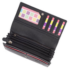 Large Leather Multi-Section Purse "Grace", Handmade by Saddler | RFID Protected & Gift Boxed