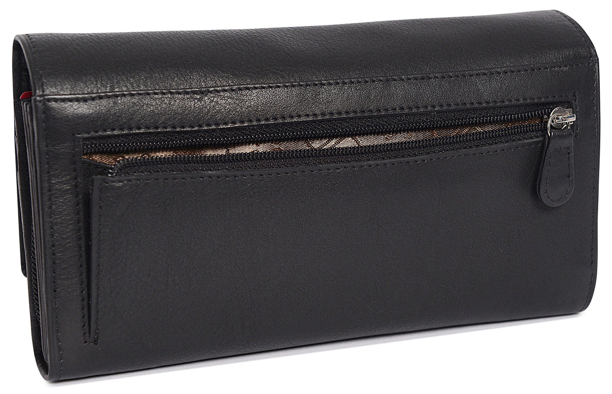 Large Leather Multi-Section Purse "Grace", Handmade by Saddler | RFID Protected & Gift Boxed