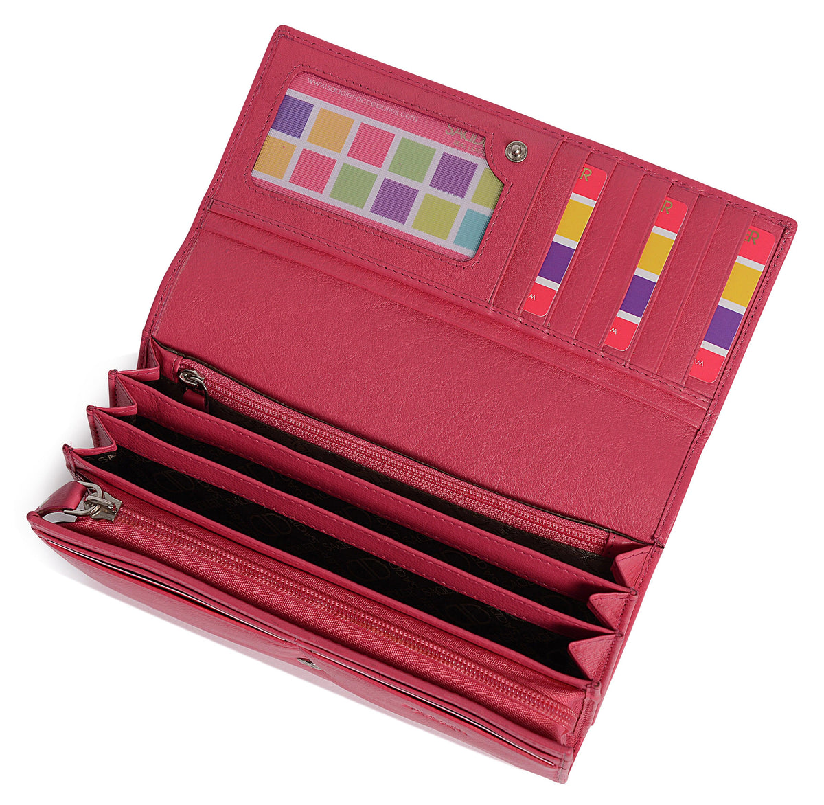 Large Leather Multi-Section Purse "Grace", Handmade by Saddler | RFID Protected & Gift Boxed