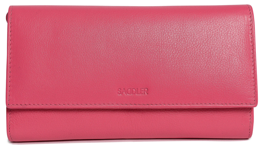Large Leather Multi-Section Purse "Grace", Handmade by Saddler | RFID Protected & Gift Boxed