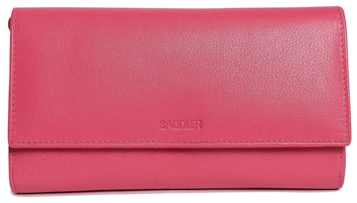 Large Leather Multi-Section Purse "Grace", Handmade by Saddler | RFID Protected & Gift Boxed