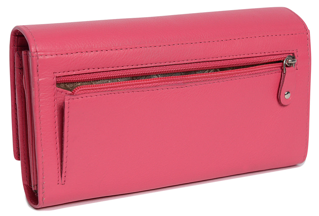 Large Leather Multi-Section Purse "Grace", Handmade by Saddler | RFID Protected & Gift Boxed