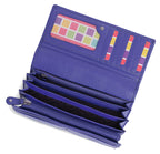 Large Leather Multi-Section Purse "Grace", Handmade by Saddler | RFID Protected & Gift Boxed